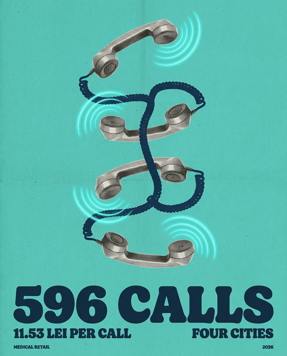 596 apeluri la 11,53 lei pe apel — Meta Ads